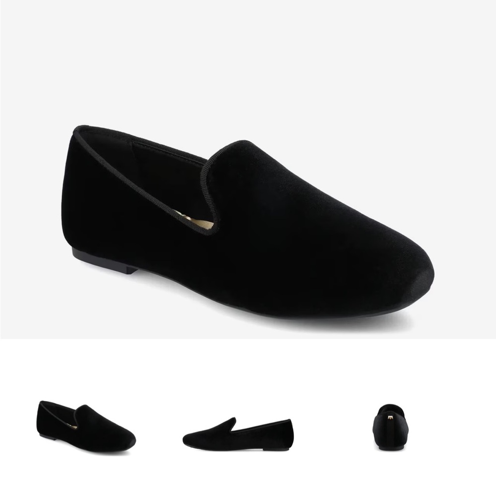 Birdie Women’s “The Starling” Black Velvet Loafers